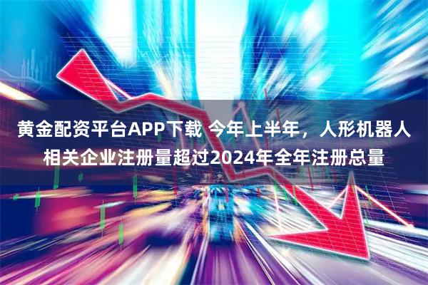 黄金配资平台APP下载 今年上半年，人形机器人相关企业注册量超过2024年全年注册总量