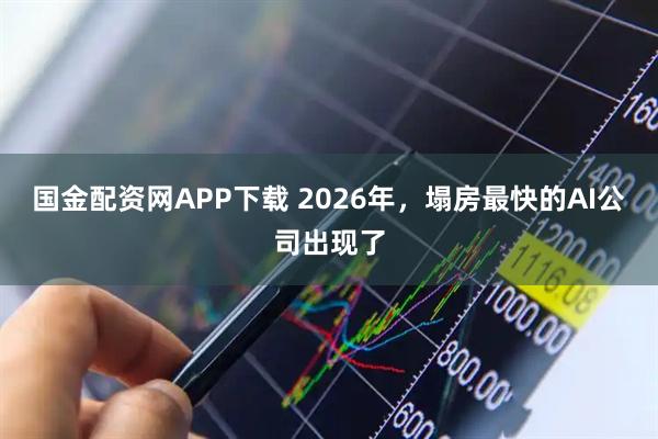 国金配资网APP下载 2026年，塌房最快的AI公司出现了